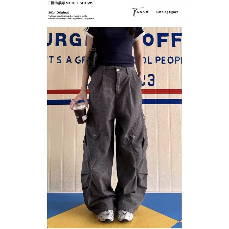 Unisex Classic Denim Jeans Loose Fit Daily Outdoor Wear - Image 1
