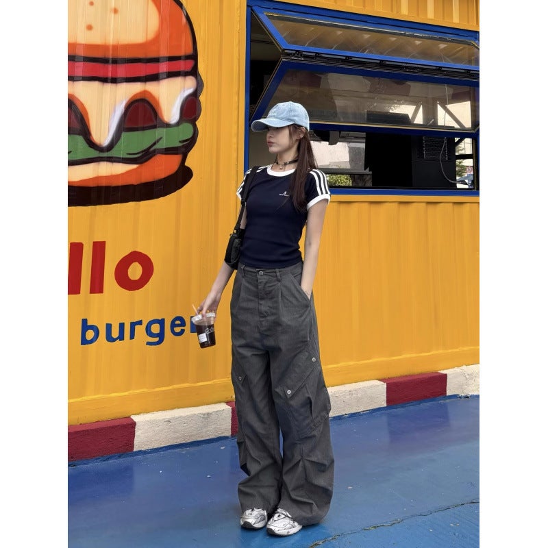 Unisex Classic Denim Jeans Loose Fit Daily Outdoor Wear - Image 3