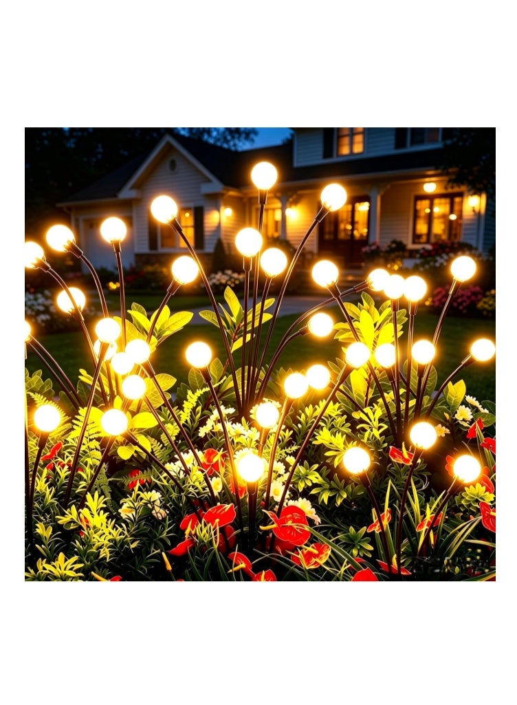 vignuto Solar Lights Outdoor Waterproof,6 Packs 48LED, Garden Decor, Patio Decor, Firefly Lights Solar Outdoor - Image 1