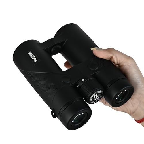 Vanrakshak CHAKOR 10x42 Professional Binoculars for Adults, High Power Wide Angle Binoculars, Waterproof & Fogproof, FMC Optics with BK7 Roof Prism, 99.8mm FOV, for Bird Watching, Wildlife & Safari - Image 2