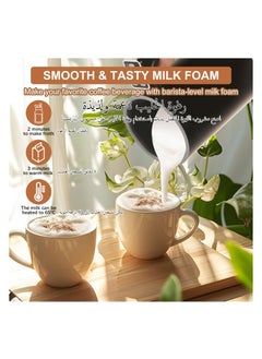 Aookay Electric Milk Frother and Steamer 4 in 1, Electric Coffee Frother Automatic Milk Frothers, Non-Stick Interior Coffee Heater Milk Warmer and Cold Foamer Frother with Temperature Control for Latte, Cappuccino, Macchiato, Coffee, Hot Chocolate Milk (Black)  - Image 5