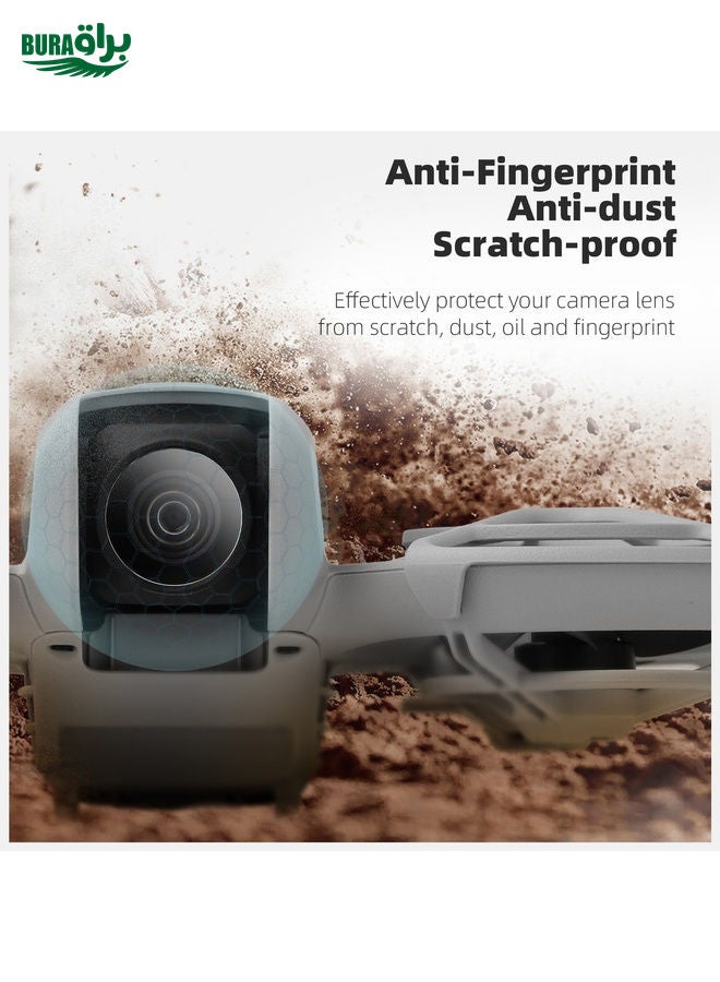 BURAQ For DJI Neo Sunnylife 2pcs Tempered Glass Drone Lens Film (Transparent) - Image 5