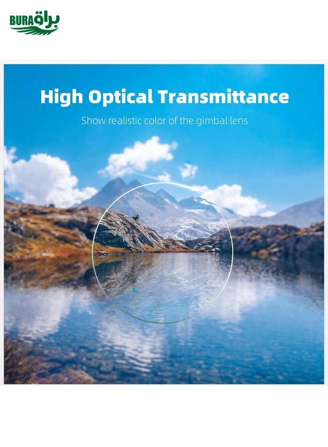 BURAQ For DJI Neo Sunnylife 2pcs Tempered Glass Drone Lens Film (Transparent) - Image 3