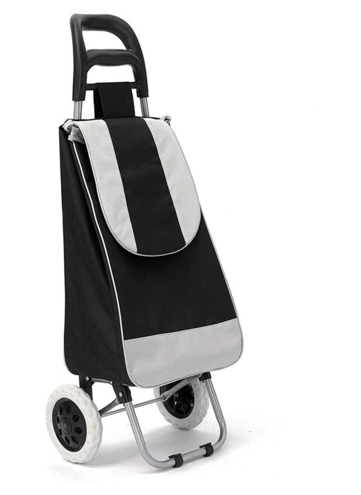 DubaiGallery Unique Heavy Duty Shopping Trolley Bag with Wheels for Vegetables Grocery  - Image 2