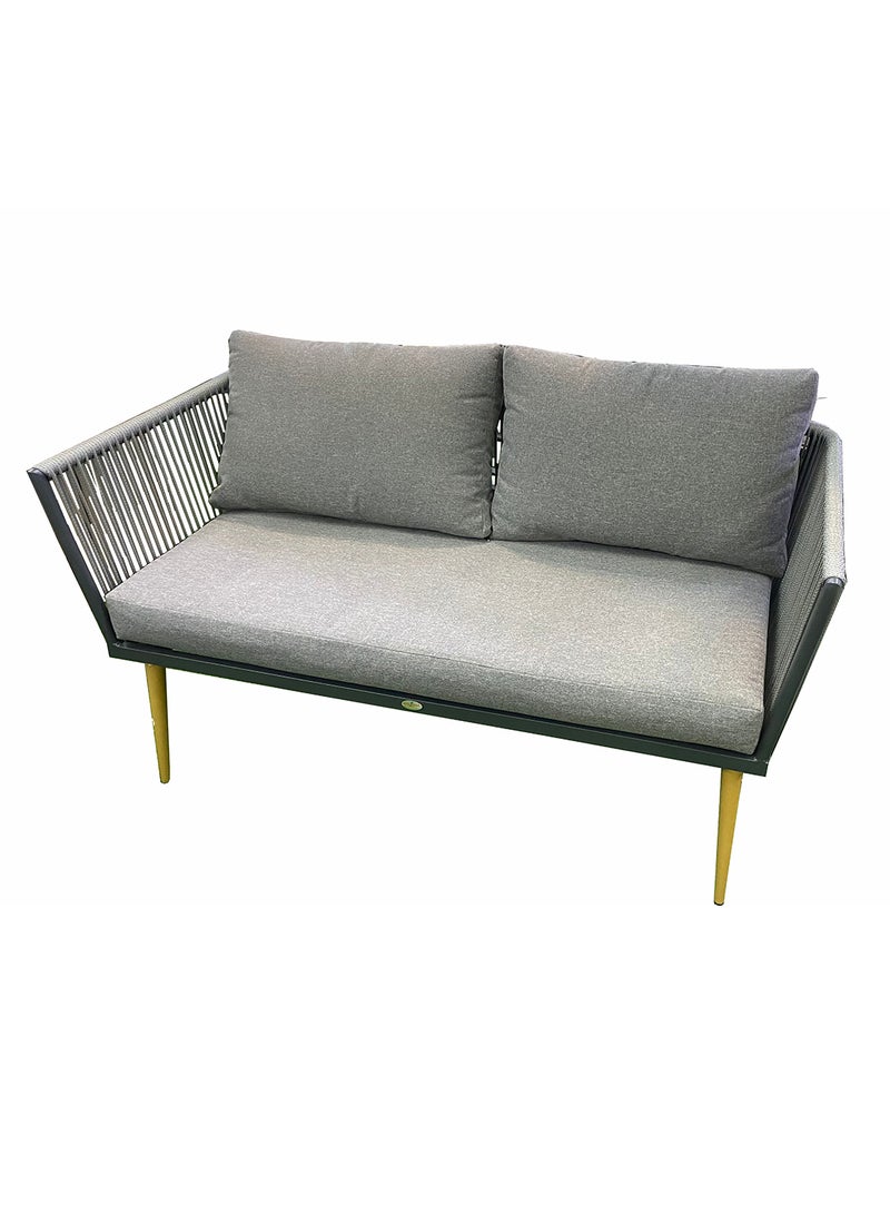 Oasis Casual 7 Seater Rope Style Outdoor Sofa with Aluminium Frame - Image 2