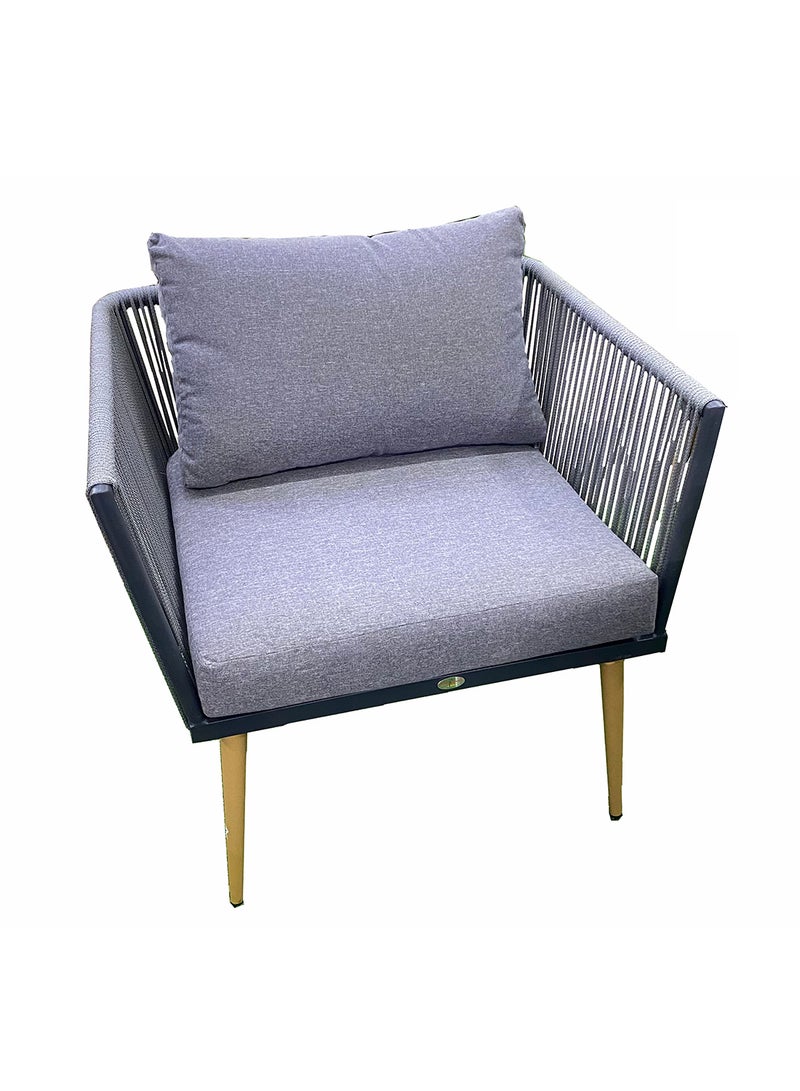 Oasis Casual 7 Seater Rope Style Outdoor Sofa with Aluminium Frame - Image 3