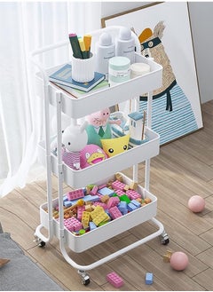 85x45x35cm Multi-Use 3-Layer Rotating Storage Cart, Metal 3-Shelf Vegetable Organizer, Multi-Use Wheeled Vegetable Cart - pzsku/ZB42D9F18CA985051E95BZ/45/_/1732536474/8fe9f12f-d28a-4793-af6b-a4b24f1019b1