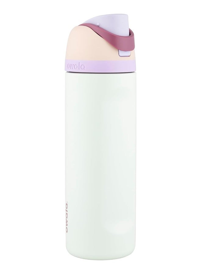Owala  24 oz (710 ml) Freesip Insulated Stainless Steel waterbottle with straw BPA-Free, Keeps Water Cold for Up to 24 Hours - Coastal Mist - Image 1