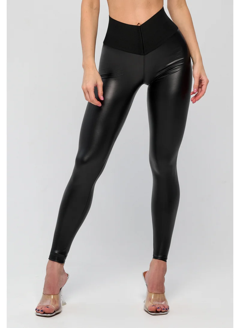 Bona Fide Bona Fide Premium High Waisted Leggings for Women – Shiny Sculpting Tummy Control Workout Pants