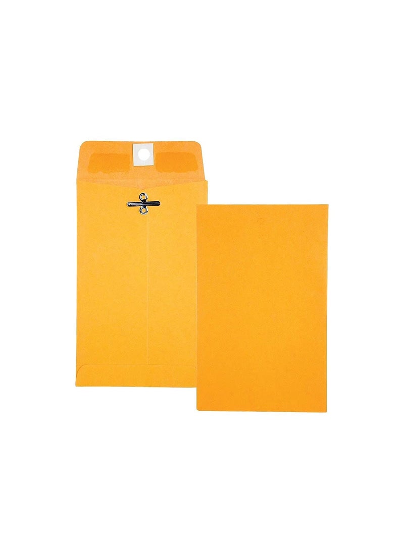 Quality Park Quality Park 4 x 6-3/8 Clasp Envelopes, Clasp and Gummed Closures for Storing or Mailing, 28 lb Kraft, 100 per Box (QUA37815)  - Image 4