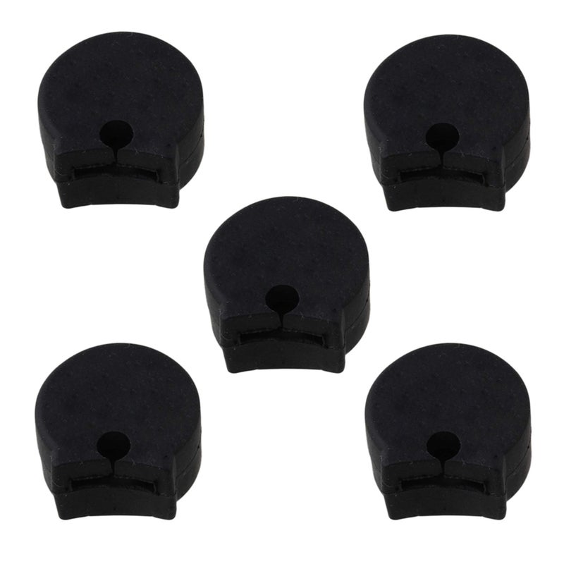 Homeswitch Black Rubber Thumb Rest Cushion Protector for Most Clarinet Pack of 5 - Image 1