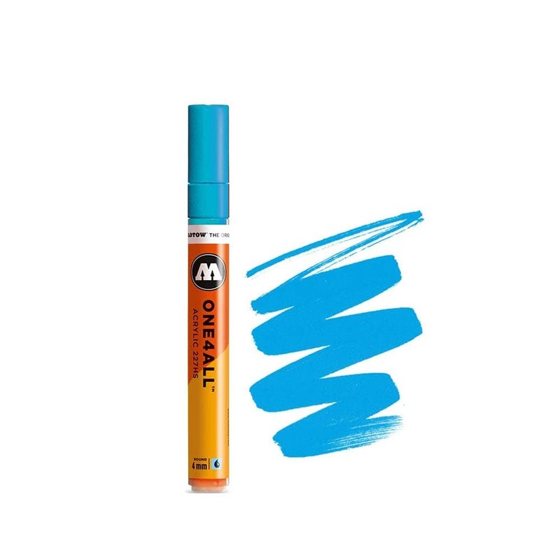 MOLOTOW ONE4ALL Acrylic Paint Marker, 4mm, Shock Blue Middle, 1 Each (227.205) - Image 1