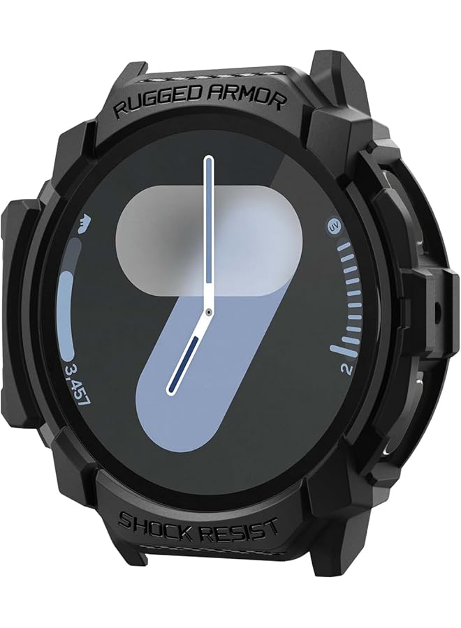 Spigen Rugged Armor Designed For Samsung Galaxy Watch 7 44Mm Case Cover 2024 Matte Black - Image 1