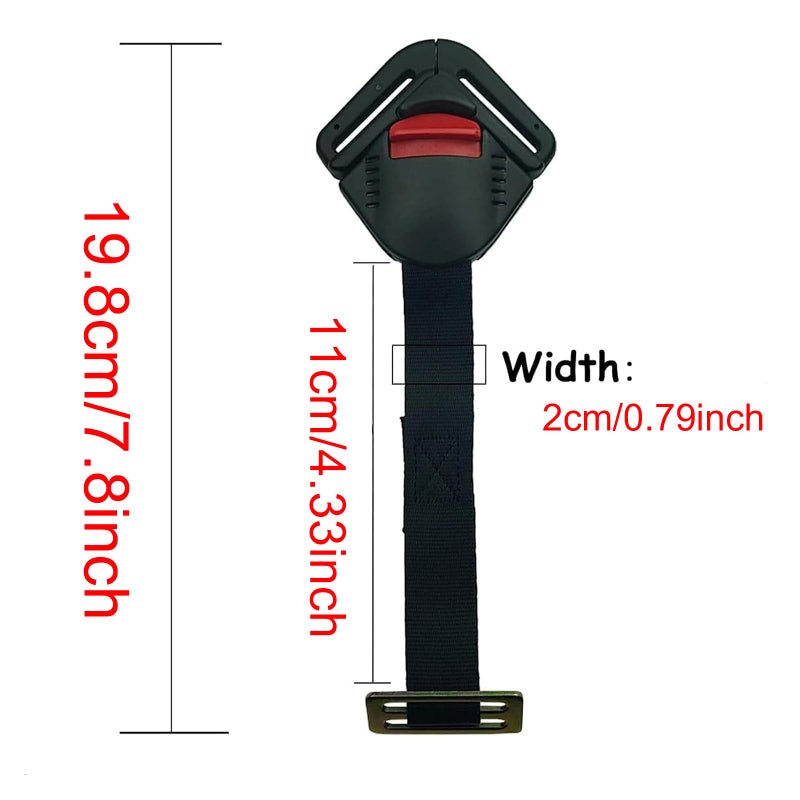 PCTC Universal Child Seat Toddler Harness Clip Fixed Lock Buckle 5PT 5 Point Adjustable Strap for Stroller Baby High Chair Pram Buggy Kid Pushchair - Image 5