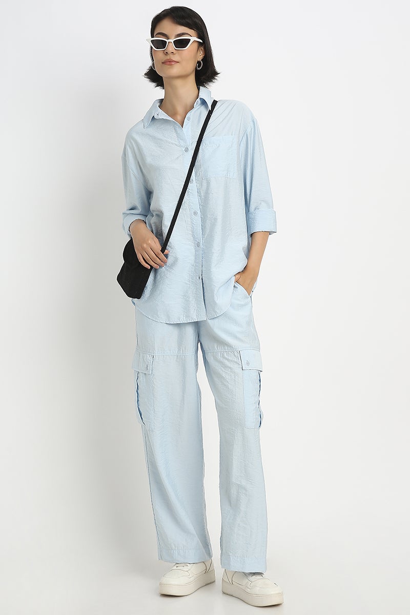 بلو إيج بنطلون موف المنسوج - Image 1