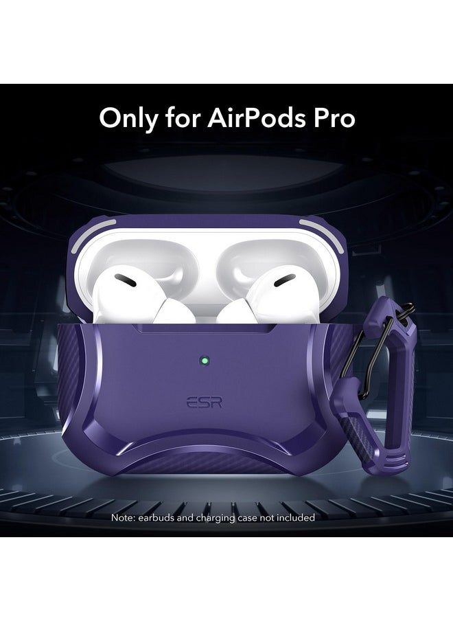 اي اس ار حافظة ESR لسماعات AirPods Pro 2، متوافقة مع MagSafe، شحن لاسلكي HaLolock، حماية قوية من السقوط، TPU، غطاء مغناطيسي متين لسماعات AirPods Pro الجيل الأول/الثاني (2023/2022/2019)، أرجواني  - Image 2