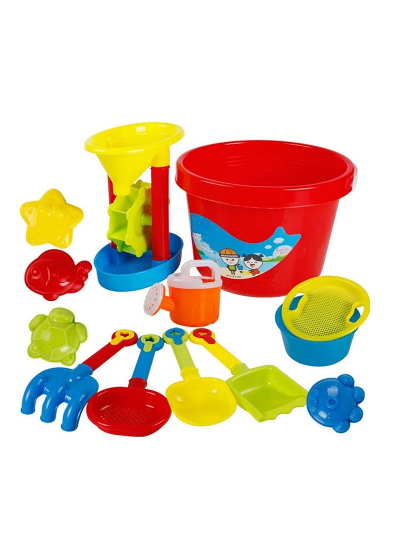 12pcs/lot Beach Bucket Play Sand Water Toys Tool Swimming Pool Bathing Beach Party Child's Play Kids Bath Toy - Image 1