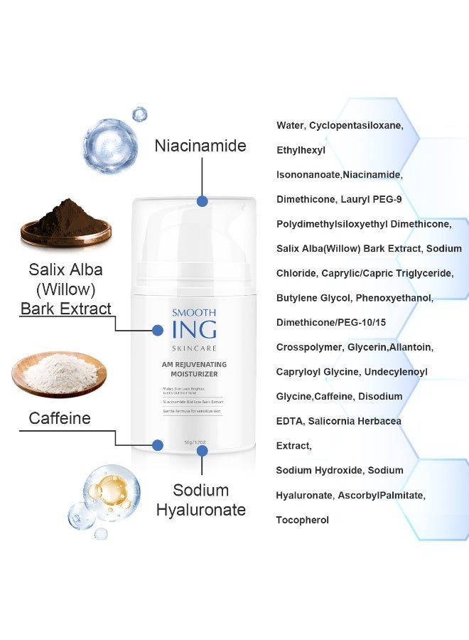 jalan Lightweight Moisturizing Cream (50g) - Contains Niacinamide and Hyaluronic Acid for Deep Hydration and Skin Brightening - Image 2