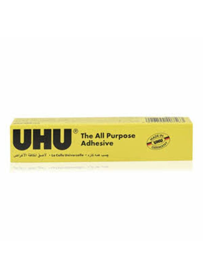UHU All-Purpose Adhesive Tube – 20ml Yellow/Black - Image 3