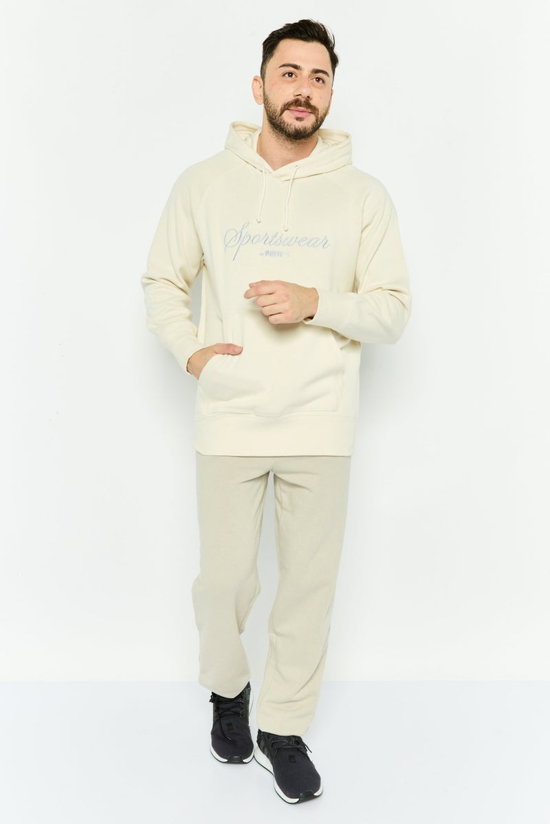 PUMA Men Relaxed Fit Long Sleeve Training Sweatshirt, Beige - Image 2