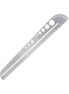 OCTOBER Zerodis Stainless Steel Scale Ruler, Multifunctional Protractor Measuring Tool, Professional Grade Aluminum Triangular Drafting Ruler for Civil Engineer Blueprints  - Image 5