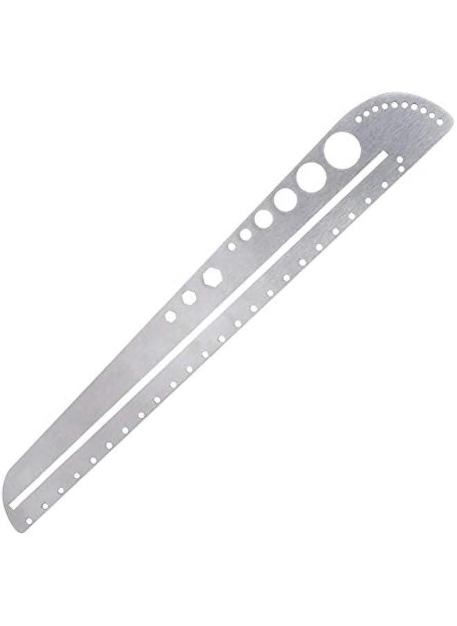 OCTOBER - Zerodis Stainless Steel Scale Ruler, Multifunctional Protractor Measuring Tool, Professional Grade Aluminum Triangular Drafting Ruler for Civil Engineer Blueprints - Image 1