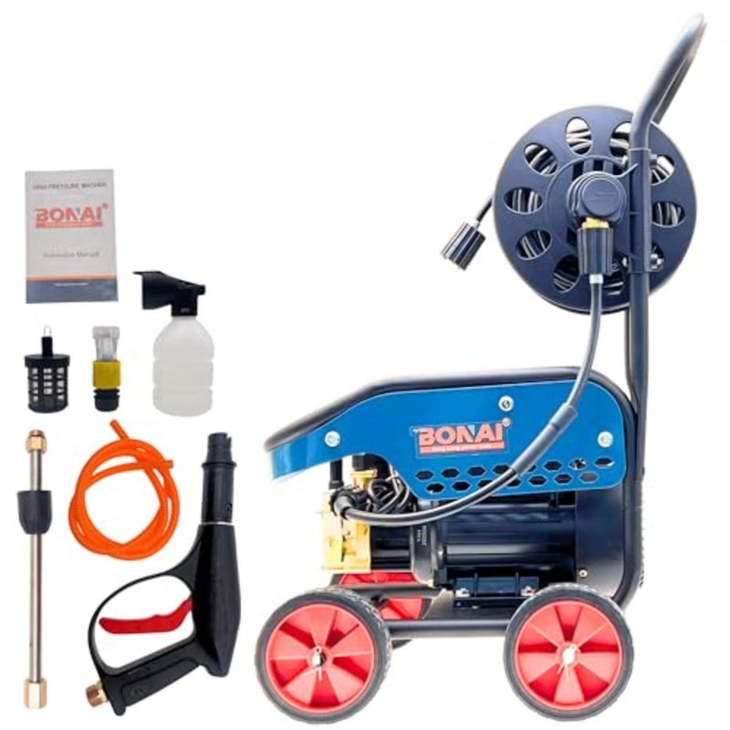 BN-HK61 3000W 300Bar منظف كهربائي عالي الضغط 5800 PSI Power Jet Wash Machine 8.5L / Min تدفق المياه الذاتي فتيلة غسالة السيارات المحمولة في الهواء الطلق أداة تنظيف درب الفناء - Image 1