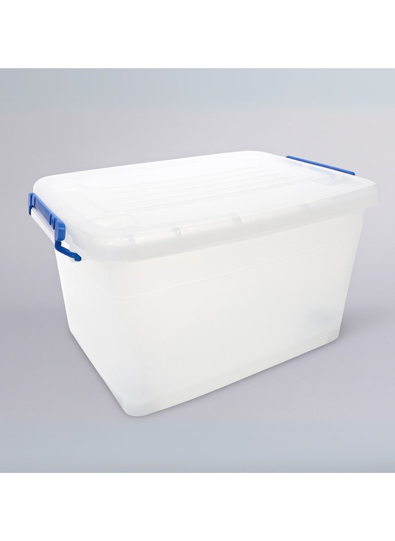 Marcolo Plastic Storage Box Large 150L with Locking Lid – Heavy-Duty & Weatherproof Bin for Home, Garden, Warehouse  - Image 1