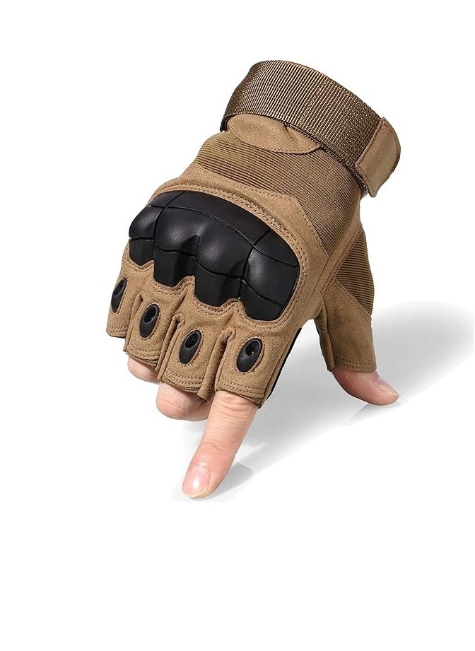 Bukela Tactical Fingerless Gloves for Motorbike Motorcycle Cycling Climbing Hiking Hunting Gloves  - Image 5