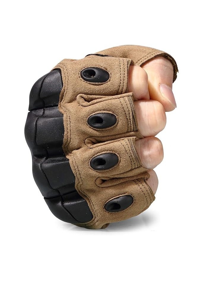 Bukela Tactical Fingerless Gloves for Motorbike Motorcycle Cycling Climbing Hiking Hunting Gloves  - Image 2