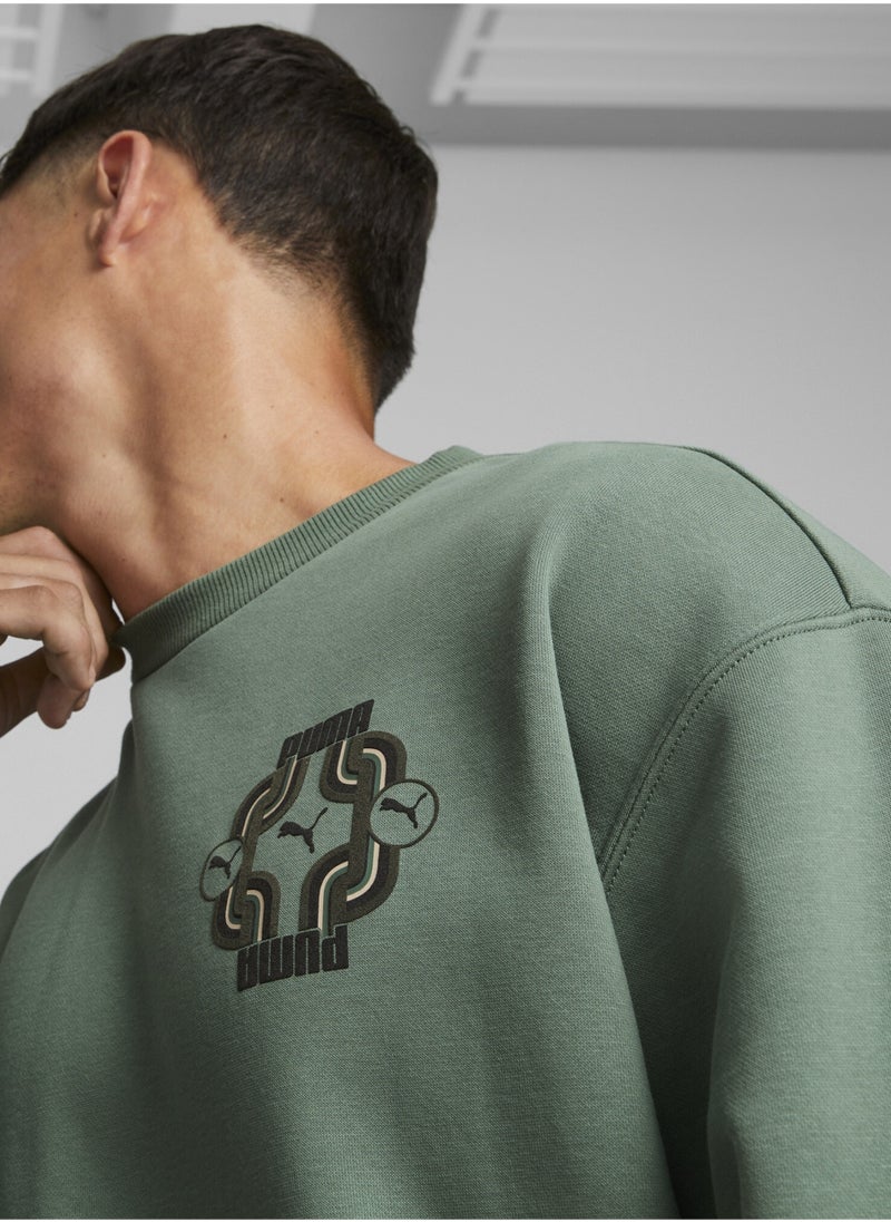 PUMA - Classics 70s Mens Fleece Sweatshirt - Image 1