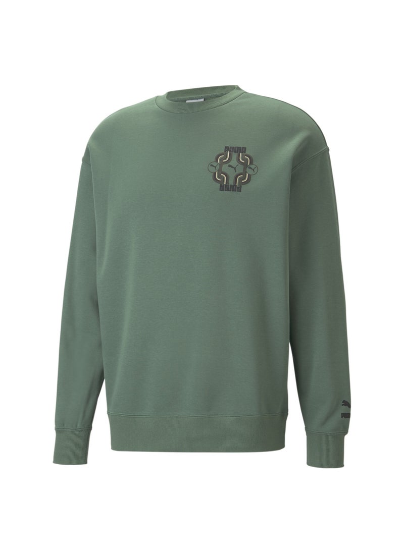 PUMA - Classics 70s Mens Fleece Sweatshirt - Image 1
