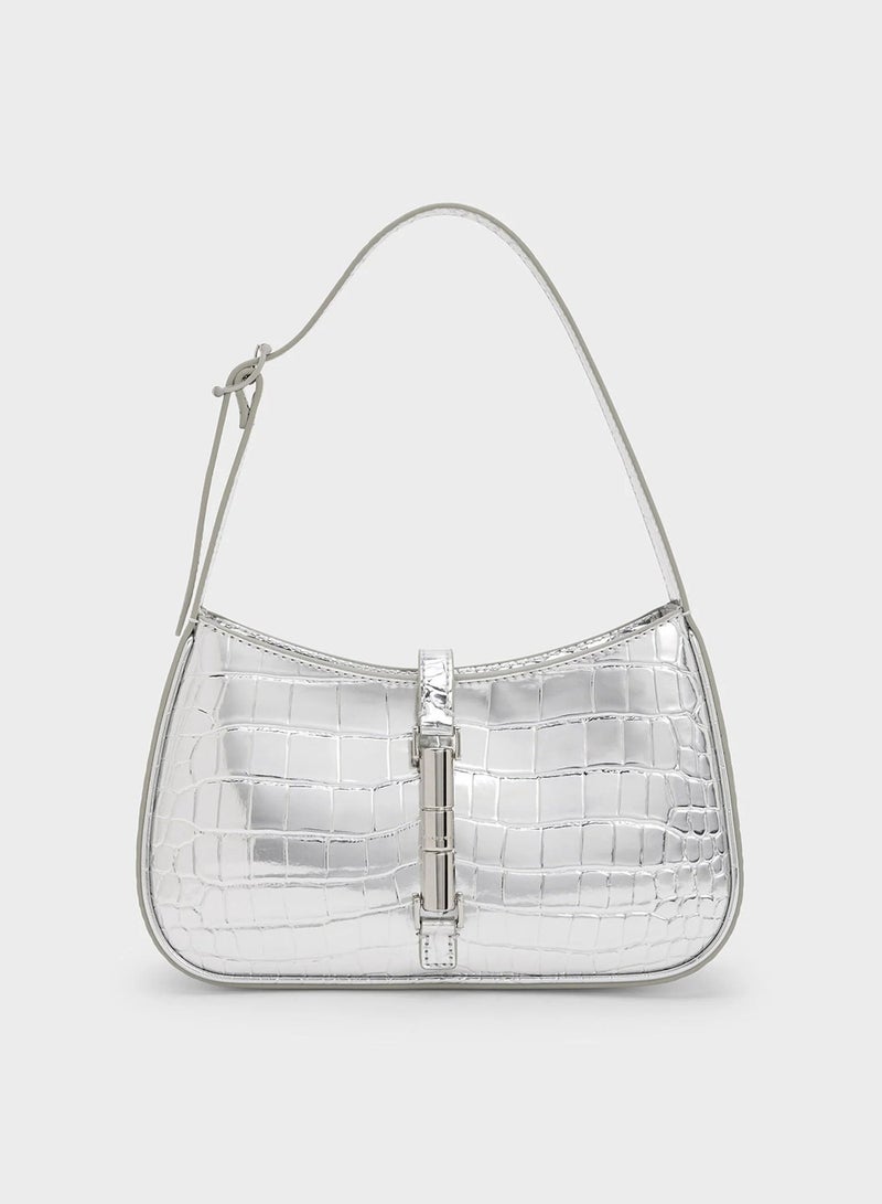 تشارلز & كيث حقيبة الكتف المعدنية - Image 1