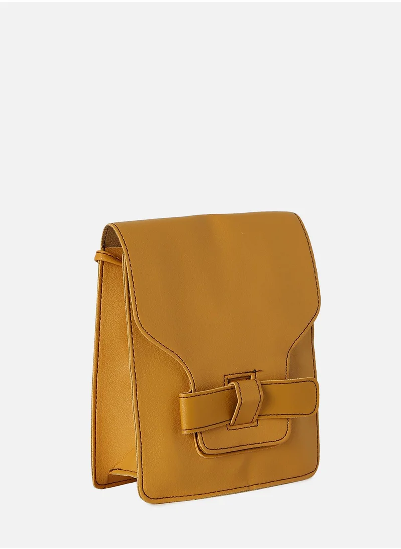 Haute Sauce Carmella Yellow Cross Body Bag