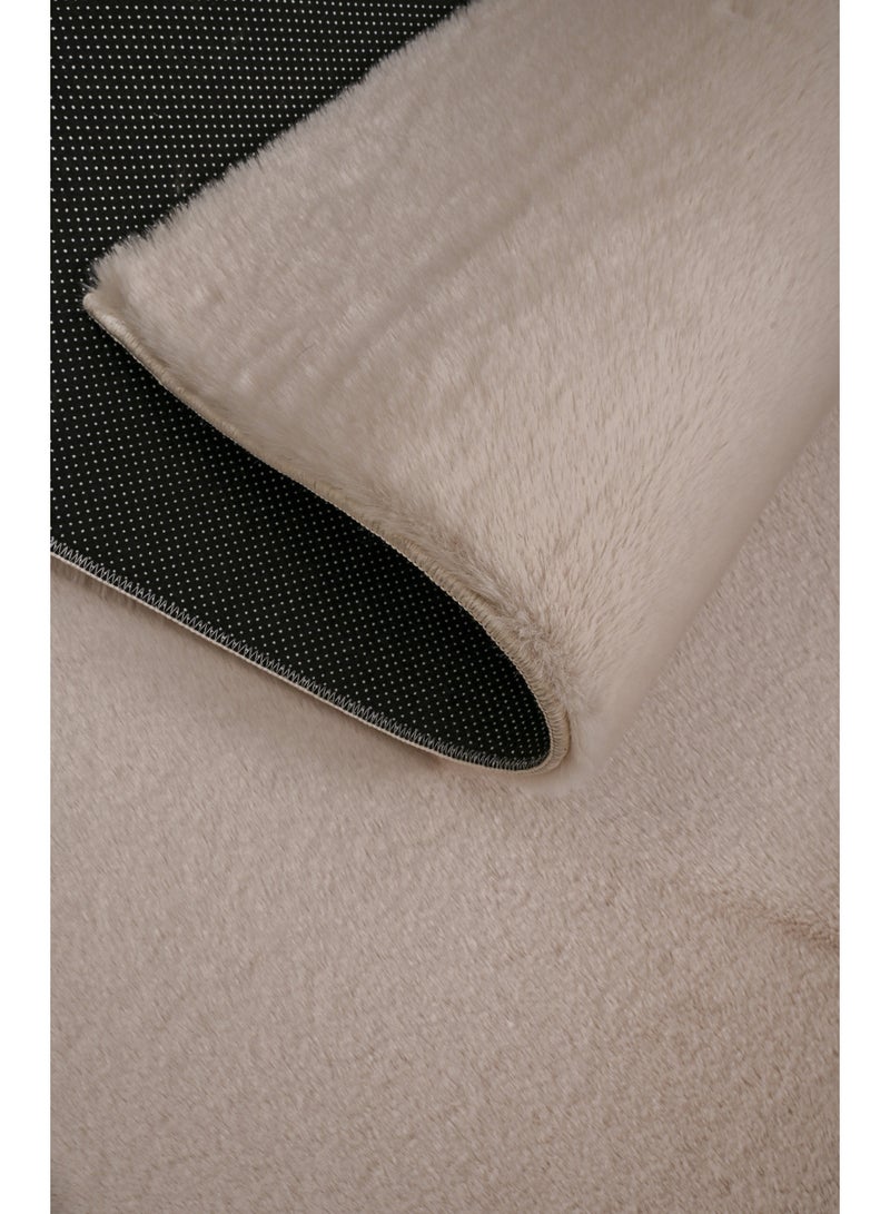 Home auraa Carpet Rug Anti-Slip – Size 160 x 230 cm – 5.25x7.55 ft | Horizon Shaggy Design - Beige Color | Ideal Carpet for Living Room, Bedroom, Office, Hallway or Balcony - Image 5