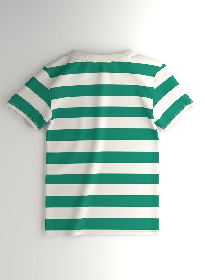 Nautinati Boys Pack of 2 Graphic Printed T-Shirt | Cotton | Age 1-5 Years Green-Orange - Image 5