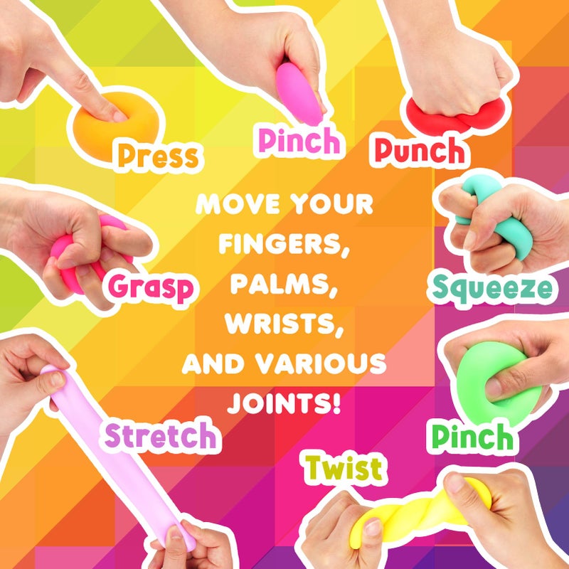 OLEOLETOY Squishy Stress Balls Fidget Toys: 18 Pack Mini Stress Balls for Kids and Adults  Soft Dough Balls Squishy Fidget Toys  Slow Rising Squishy Ball for Party Favors  Classroom Prize  Travel Toy Gift - Image 3