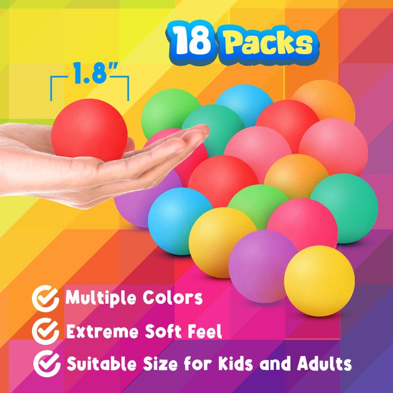 OLEOLETOY Squishy Stress Balls Fidget Toys: 18 Pack Mini Stress Balls for Kids and Adults  Soft Dough Balls Squishy Fidget Toys  Slow Rising Squishy Ball for Party Favors  Classroom Prize  Travel Toy Gift - Image 2