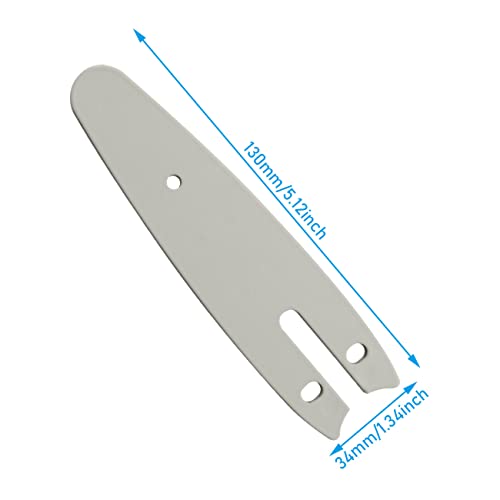 WHYHKJ 2PCS 4 Inch Mini Chainsaw Guide Plate Replacement Guide Bar for 4-inch Chainsaw, Silver - Image 2