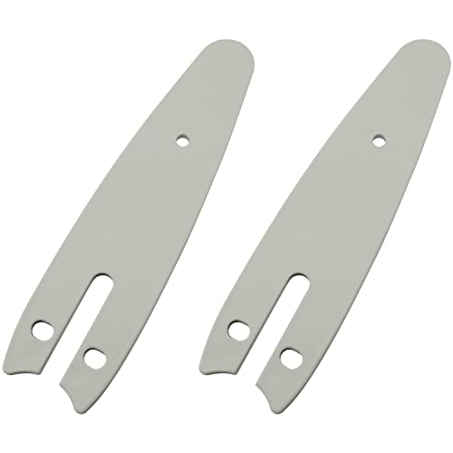 WHYHKJ 2PCS 4 Inch Mini Chainsaw Guide Plate Replacement Guide Bar for 4-inch Chainsaw, Silver - Image 1