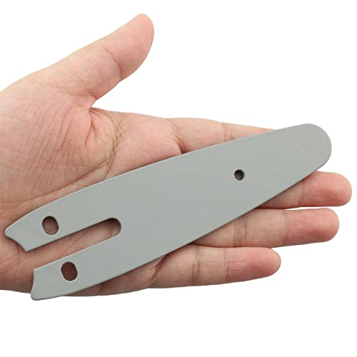 WHYHKJ 2PCS 4 Inch Mini Chainsaw Guide Plate Replacement Guide Bar for 4-inch Chainsaw, Silver - Image 4