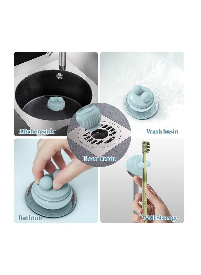 Bathtub Stopper, 2 Pcs Universal Silica Gel Drain Stopper, Drain Stopper Plugs for Kitchen, Bathtub, and Sink Drains  - Image 2