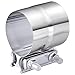 bylikeho Exhaust ClampCar Accessories 5 Lap Joint Exhaust Band Clamp Sleeve CouplerStainless Steel Exhaust Pipe Clamp for Exhaust SystemExhaust Tubing Connection5 Inch - Image 2