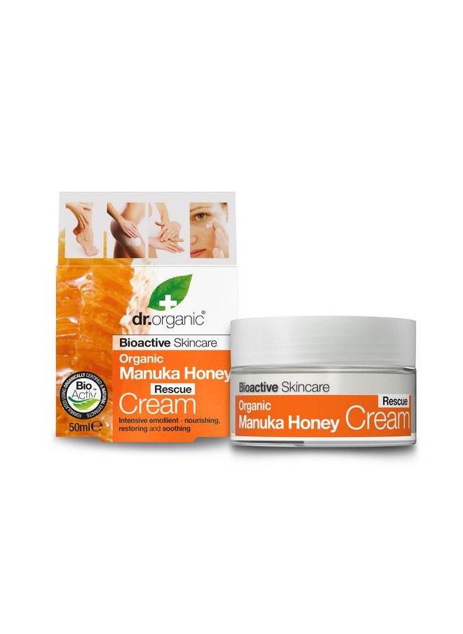 dr.organic Organic Manuka Honey Rescue Cream Bioactive Skincare (1.7 Fluid Ounces)  - Image 1