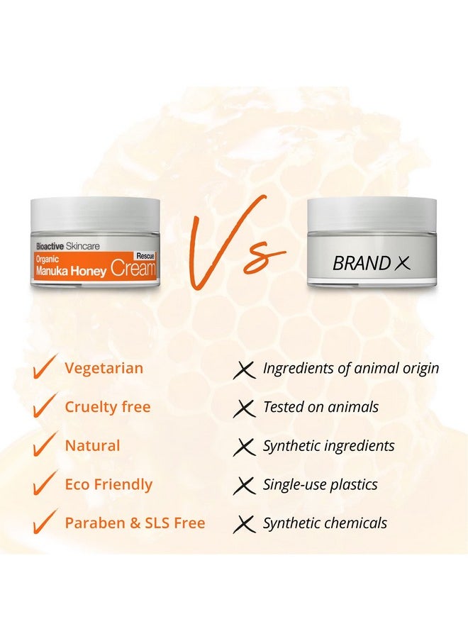 dr.organic Organic Manuka Honey Rescue Cream Bioactive Skincare (1.7 Fluid Ounces)  - Image 3