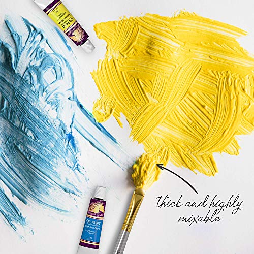 MyArtscape Oil Paint Set - 12 x 12ml Tubes - Lightfast - Heavy Body - Oil-based Vibrant Colors - High Pigment Load - Non-fading - Artist Quality Painting Supplies - Professional Craft Paints - Image 3