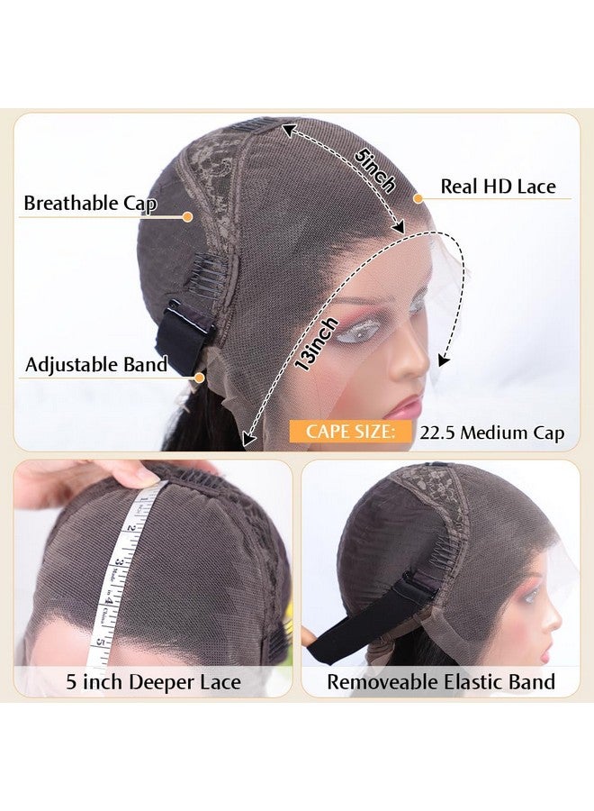 فلادي باروكة شعر بشري مستقيمة بطول 12 بوصة من فلادي، 13×4 بوصة، باروكة دانتيل أمامية عالية الدقة، باروكة قصيرة من بوب للنساء، باروكة دانتيل أمامية بدون غراء، شعر بشري مسبق النتف، كثافة 150%، لون أسود طبيعي - Image 5