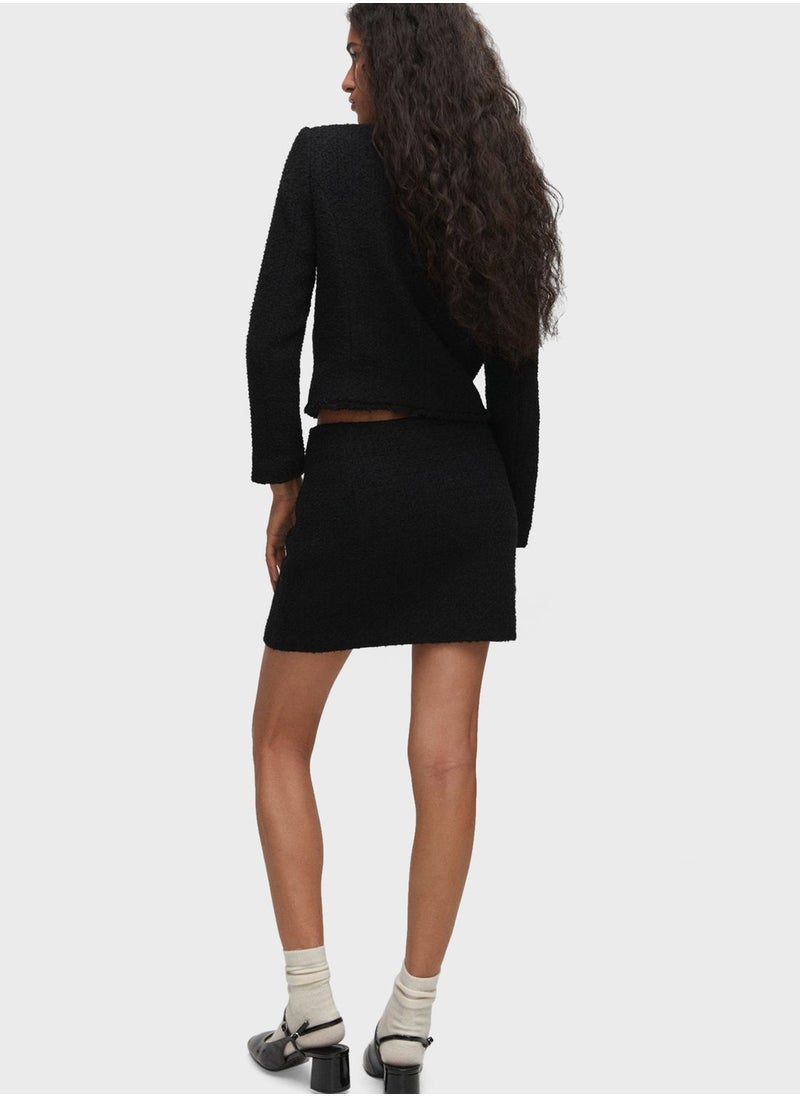 MANGO - High Waist Mini Skirt - Image 1