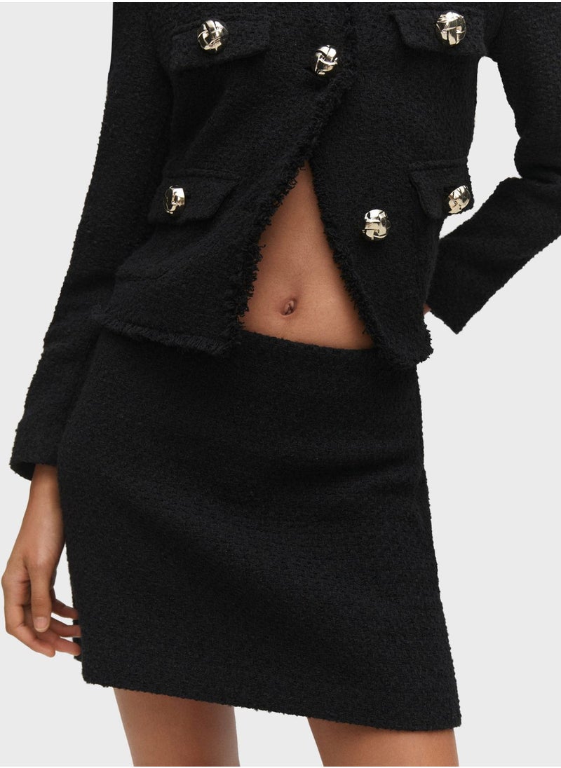 MANGO - High Waist Mini Skirt - Image 1