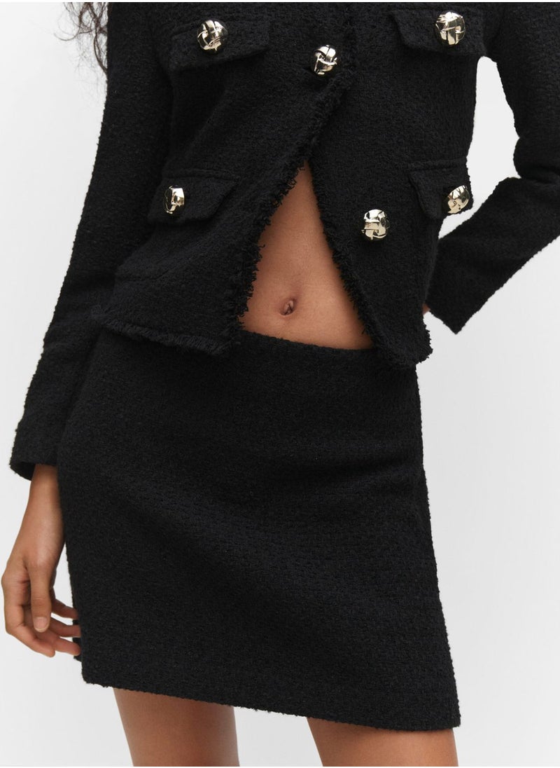 MANGO - High Waist Mini Skirt - Image 1